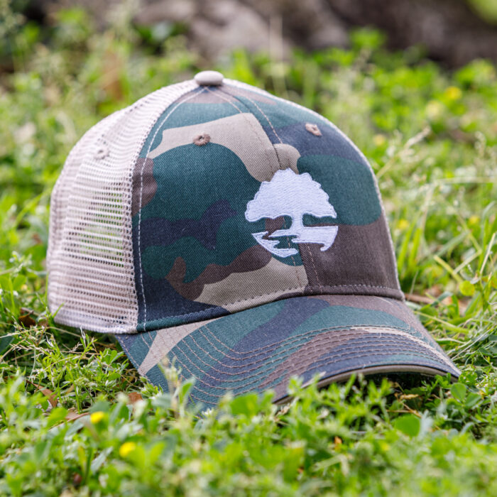 Camouflage Logo Trucker Hat - Open Land Trust